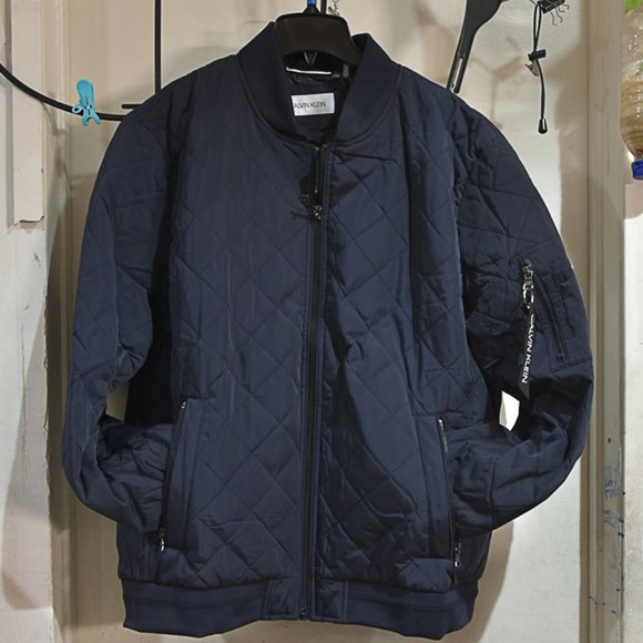 Calvin Klein Jackets & Coats Calvin Klein Mens Quilted Bomber Jacket Navy Size M L Xl Xxl